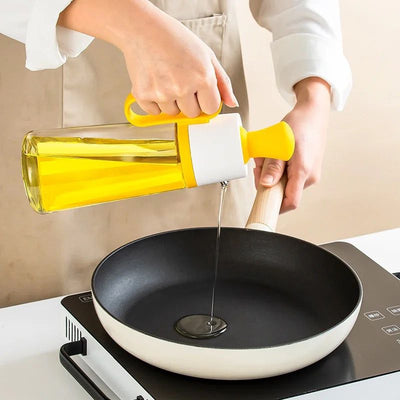 550ML OIL DISPENSER WITH SILICONE BRUSH