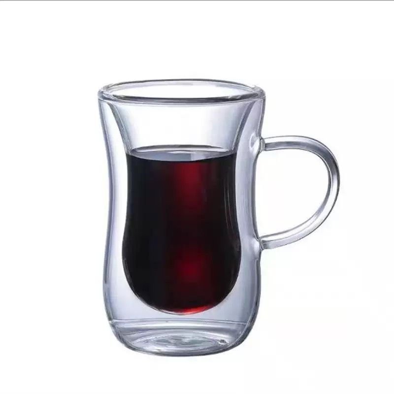 80ML Double-Wall Insulated Espresso & Turkish Tea Glass Mug-1 Piece