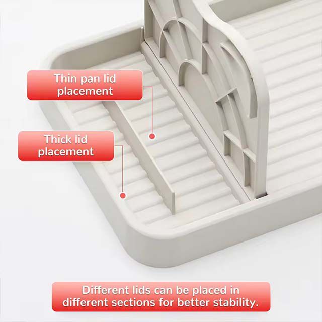 Multifunctional Vertical Lid and Utensil Rest with Drip Tray