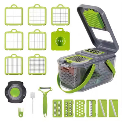22-in-1 Professional Multifunctional Vegetable Chopper and Mandoline Slicer