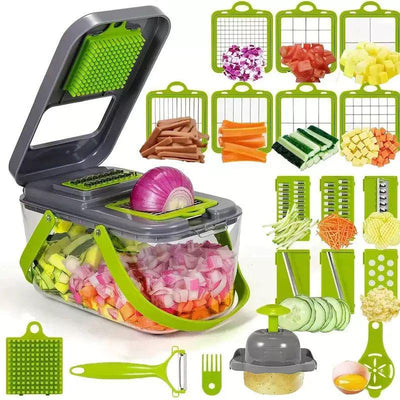 22-in-1 Professional Multifunctional Vegetable Chopper and Mandoline Slicer