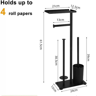 Free-Standing 4-in-1 Bathroom Organizer Station