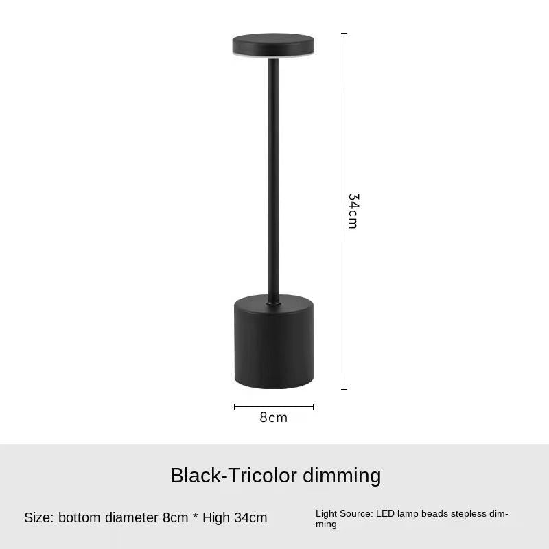 Minimalist Cordless LED Desk Lamp – 3 Color Modes