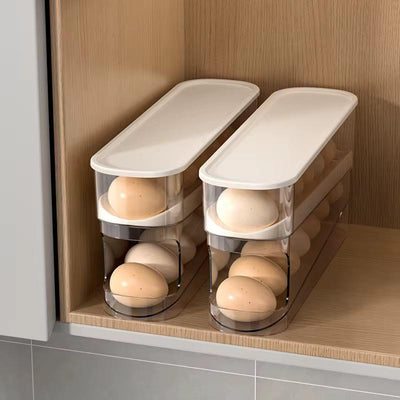 Automatic 2-Layer Rolling Egg Dispenser for Fridge Door-1 Piece
