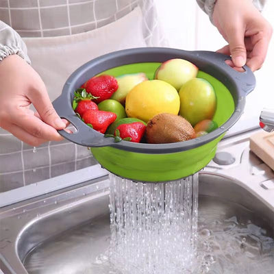 3-Piece Collapsible Silicone Strainer Set