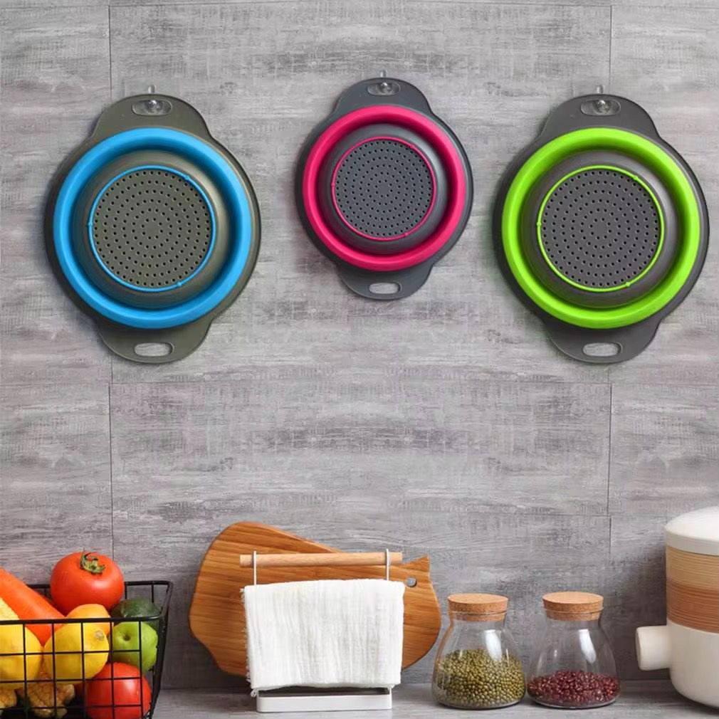 3-Piece Collapsible Silicone Strainer Set