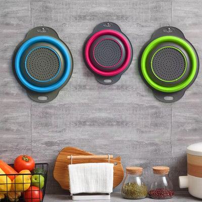 3-Piece Collapsible Silicone Strainer Set