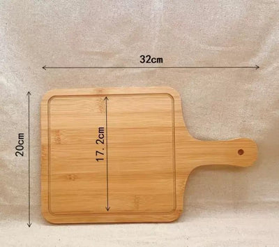 Rectangle Bamboo Chopping Board with handle multipurpose use for vegetables fruits and cheese