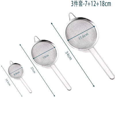 Set of 3-Stainless Steel Strainer