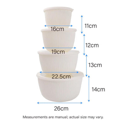 4-Piece Nested Culinary Prep & Storage Bowl Set