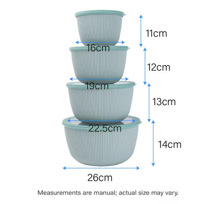 4-Piece Nested Culinary Prep & Storage Bowl Set