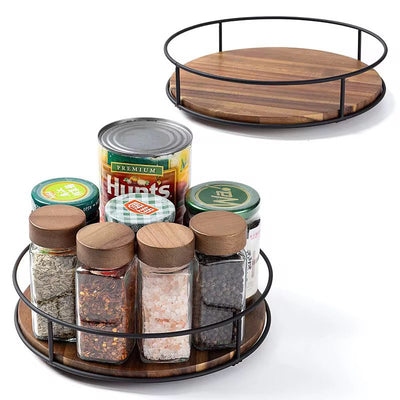 360° Rotating Spice Rack Organizer for Kitchen Pantry, Cabinet, and Dining Table Storage